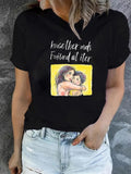 Women's T-Shirt Tender Hug With Watercolor Embrace And Handwritten Script Mother