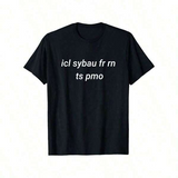 Women's T-Shirt Icl Sybau Frn Ts Pmo Plain Short Sleeve Black T Shirt
