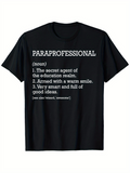 Men's T-Shirt Paraprofessional Secret Agent With Warm Smile Good Deeds T Shirt