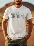 Men's T-Shirt The Groom Western Outdoor Typography T Shirt