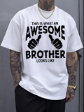 Men's T-Shirt This Is What An Awesome Brother Looks Like With Two Thumbs Pointing Up