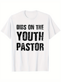 Men's T-Shirt Dibs On The Youth Pastor Bold Grunge Distressed Lettering Youth Pastor
