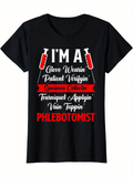 Men's T-Shirt Im A Glove Wearin Patient Verifying Specimen Collecting Tourniquet Applyin Vain Tappin Phlebotomist Blood Test Lab Syringe Under Spotlight