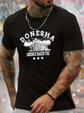 Men's T-Shirt Donesha Absence Makes The Heart With Vintage Castle Illustration