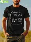 Men's T-Shirt What Part Of Do Not You Understand With Camera Icons Diagram