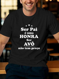 Men's T-Shirt Honra Avo Portuguese Phrase Print