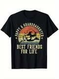 Men's T-Shirt Pappy Granddaughter Old Vintage Sun Friendship And Fist Bump T Shirt