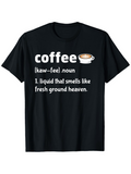 Men's T-Shirt Coffee With Playful Mug Graphic And Fun Dictionary Inspired Typography