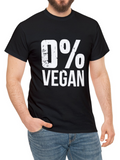 Men's T-Shirt Distressed Bold Text With Percentage Graphic Statement Vegan