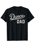 Men's T-Shirt Dance Dad Bold Vintage Letters With Sporty Inspired Classic Design