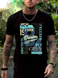 Men's T-Shirt Freedom Addicted To Denim And Urban New York City