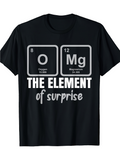 Men's T-Shirt The Element Of Surprise Periodic Table Inspired Graphic Shirt