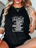 Women's T-Shirt Party Like Yeshua Celebrating Passover Pentecost And Tabernacles T Shirt