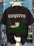 Men's T-Shirt Festive Meal With Classic Drink And Delicious Pasteles Plate