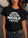 Women's T-Shirt Italian phrase "TUTTO ANDRÀ BENE"