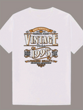 Men's T-Shirt Vintage 1995 Classic Graphic With Decorative Elements And Typography Design Shirt