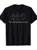 Men's T-Shirt This Tshirt Speaks Volumes With Math Formulas And Geometric Figures