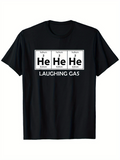 Men's T-Shirt Laughing Gas With Periodic Elements Chart Graphic T Shirt