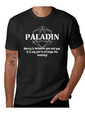 Men's T-Shirt Paladin Dice Artwork With Bold Statement And Geometry Paladin