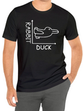 Men's T-Shirt Rabbit Duck Optical Illusion Graph With Line Drawing Animal
