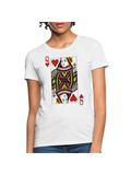 Men's T-Shirt Classic Red Queen Illustrated Playing Card Design T Shirt