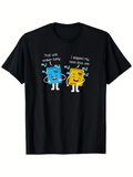 Men's T-Shirt That Was Sodium Funny With Happy Chemical Element Cartoon Shapes