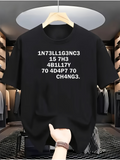 Men's T-Shirt Intelligence Is The Ability To Adapt To Change Letters Statement