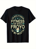 Men's T-Shirt Im Into Fitness Eating Cold Dessert With Colorful Sprinkles And Cream Froyo