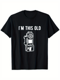 Men's T-Shirt Im This Old Classic Retro Payphone Illustration
