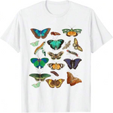 Men's T-Shirt Vivid Colors Among Graceful Wings Flying Nature Inspired Butterfly