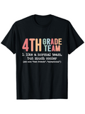 Men's T-Shirt 4th Grade Team Like A Normal Team But Much Cooler Typography Tee
