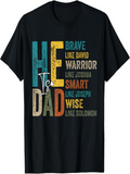 Men's T-Shirt Brave Warrior Smart Wise Inspirational Dad T Shirt