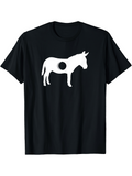 Men's T-Shirt Simple Silhouette With Contrasting Circle Donkey