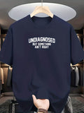 Men's T-Shirt Undiagnosed But Something Aint Right Minimalist Bold Lettering T Shirt