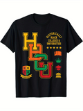 Men's T-Shirt Historically Black Colleges And Universities Letters With Academic Symbols T Shirt