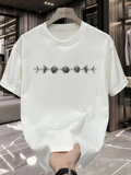 Men's T-Shirt Phase Cycle With Crescent And Full Moon Elements Moon