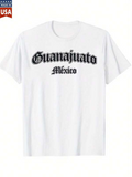 Men's T-Shirt Guanajuato Mexico Gothic Curved Vintage Lettering T Shirt