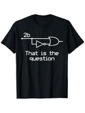 Men's T-Shirt That Is The Question With Science Logic Gate Diagram