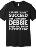 Men's T-Shirt If At First You Dont Succeed Bold Motivational Slogan With Humorous Lettering Design T Shirt
