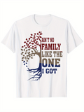 Men's T-Shirt Aint No Family Like The One I Got Shaded Roots Tree Design