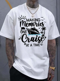 Men's T-Shirt Making Memories With Palm Trees And Sailing Under Bright Sunshine Cruise