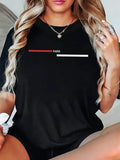 Women's T-Shirt Paris Chic Urban Bars With Minimalist Graphic Design Shirt