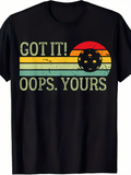 Men's T-Shirt Got It Oops Yours Vintage Sunrise With Retro Paddle Ball