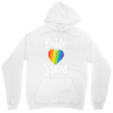 Men's Hoodie Brite Squad Rainbow Heart With Bright Colorful Stripes Hoodie