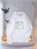 Women's Hoodie Paradise With Twin Palm Trees Green Leaves And Soft Gentle Clouds