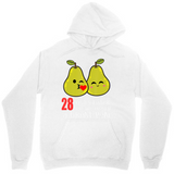 Men's Hoodie Number Twenty Eight With Cute Cartoon Pears