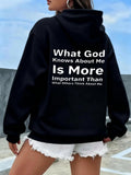 Women's Hoodie What God Knows About Me Is More Important Than What Others Think Hoodie