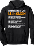 Men's Hoodie Ten Funny Skillful Reasons To Date Or Love A Talented Mechanic