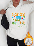 Women's Hoodie Nanas Little Love Bug Surrounded By Colorful Hearts And A Cute Green Bug