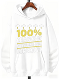Men's Hoodie One Hundred Percent Chance Of Something Forecast With Cartoon Umbrellas Hoodie